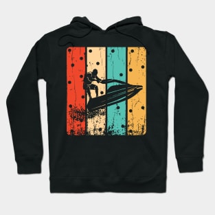 Retro Jet Skiing Gifts Hoodie